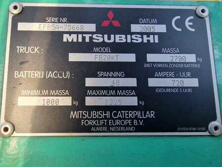 Elektromos 4 kerekű 2005  Mitsubishi FB20KT elektro vorkheftruck 2ton heftruck electro (13)