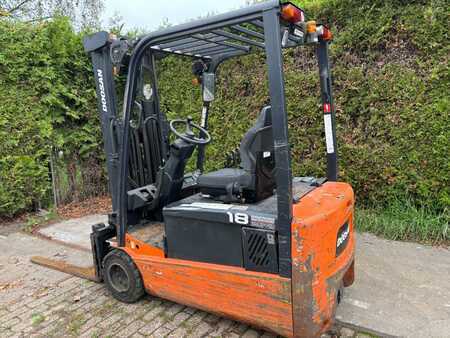 Elektrisk- 4 hjul 2013  Doosan B18T-5 elektrische heftruck 1.8 ton dublo mast B18 (3)