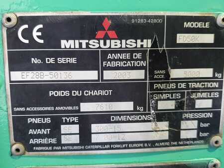 Carrello elevatore diesel 2003  Mitsubishi FD50K MC (15)