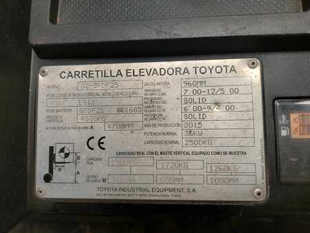 Chariot élévateur diesel 2015  Toyota 02 8FDF25 (9)