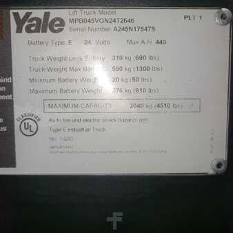 Electric Pallet Jacks 2018  Yale MPB045VG (15) 
