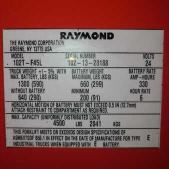 Elektromos emelőkocsik 2013  Raymond 102T-F45L (10) 