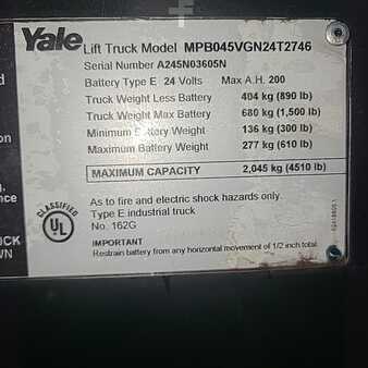 Yale MPB045VG