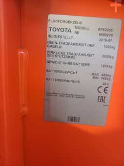 Pallet Stackers 2019  Toyota spe200d (9)