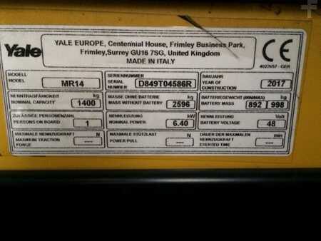 Reach Trucks 2017  Yale MR 14 (6)