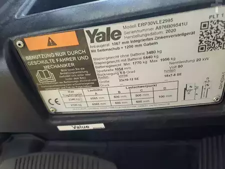 Elektromos 4 kerekű 2020  Yale ERP 30 VL (4)