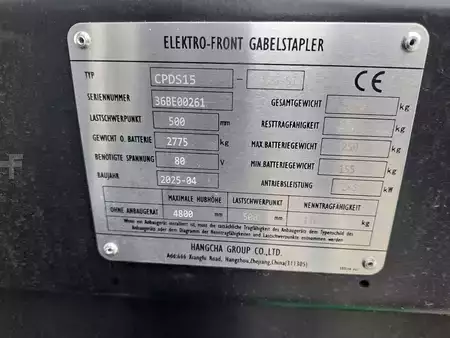 Elektro tříkolové VZV 2025  HC (Hangcha) CPDS15-XCY2G-SI (4)