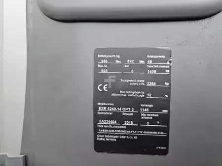 Tolóoszlopos targonca 2018  Crown ESR5240-1.4 (22)