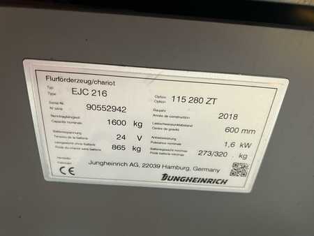Apilador eléctrico 2018  Jungheinrich EJC 216 (4)