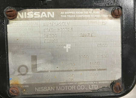 Carretilla elevadora GLP 2007  Nissan MP1F1A20LV (10)