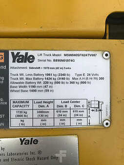 Pallet Stackers 2009  Yale MSW040SFN24TV087 (11)