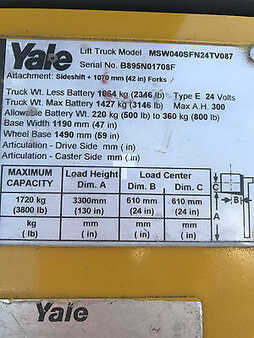 Pallet Stackers 2008  Yale MSW040SFN24TV087 (10)