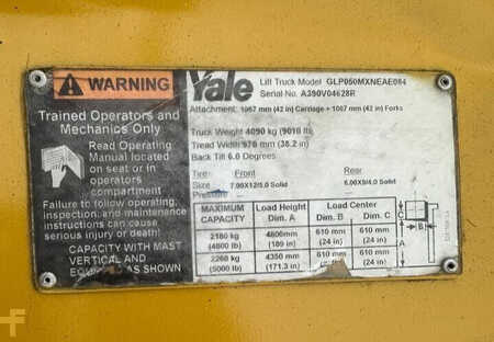 Propane Forklifts 2020  Yale GLP050MXNEAE084 (8)