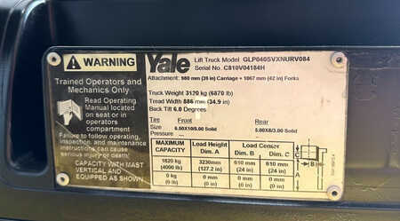 Propane Forklifts 2010  Yale GLP040SVXNURE084 (12)