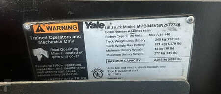 Transpaleta eléctrica - Yale MPB045VGN24T2746 (9)