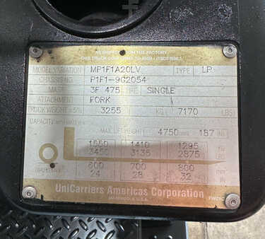 Carretilla elevadora GLP 2013  Nissan MP1F1A20LV (12)