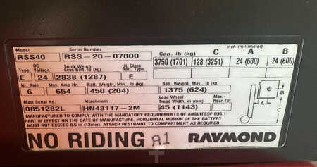 Apilador eléctrico - Raymond RSS40 (10)