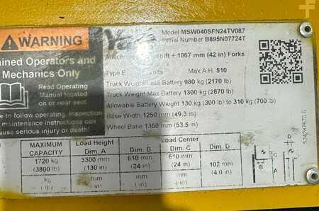 Pallet Stackers 2022  Yale MSW040SFN24TV087 (10)