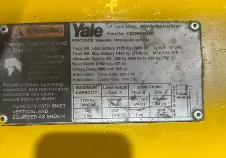 Apilador eléctrico 2006  Yale MSW040SEN24TV087 (10)