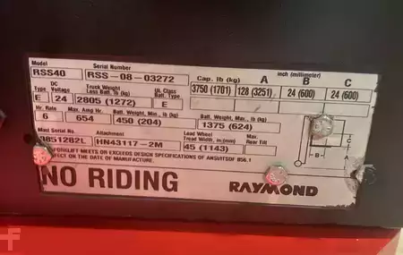Apilador eléctrico 2008  Raymond RSS40 (10)