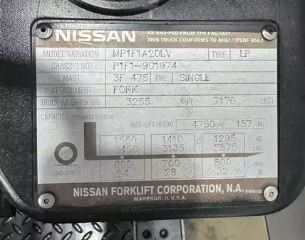 Propane Forklifts 2013  Nissan MP1F1A20LV (12)