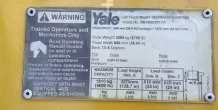 Montacargas GLP 2003  Yale GLP040AFNUAF084 (8)