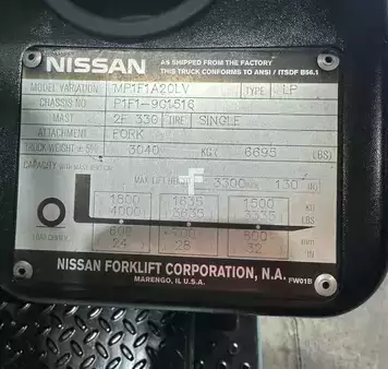 Propane Forklifts 2011  Nissan MP1F1A20LV (10)