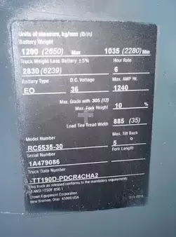 Stand-Up Rider Forklift 2016  Crown RC 5535-30 (12)