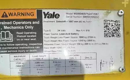 Apilador eléctrico 2025  Yale MSW040SFN24TV087 (7)