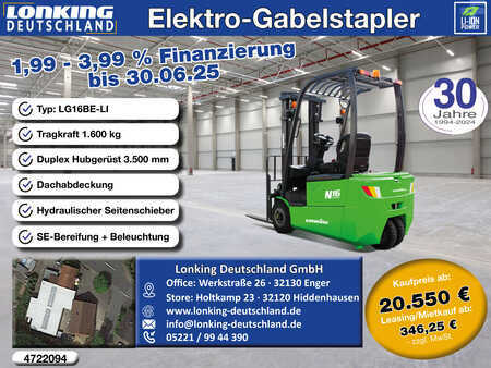 El truck - 3 hjulet 2025  Lonking LG16BE-LI (1)