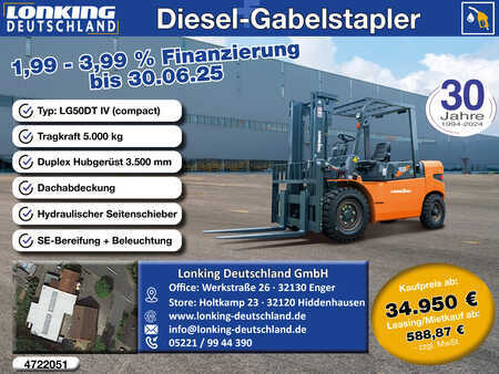 Carretilla elevadora diésel 2025  Lonking LG50DT IV (1)