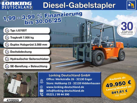 Carretilla elevadora diésel 2025  Lonking LG70DT (1)