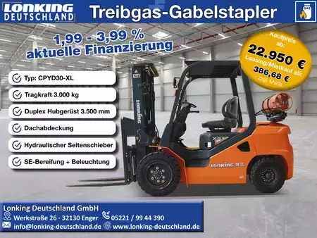 Gázüzemű targoncák 2026  Lonking CPYD30-XL (1)
