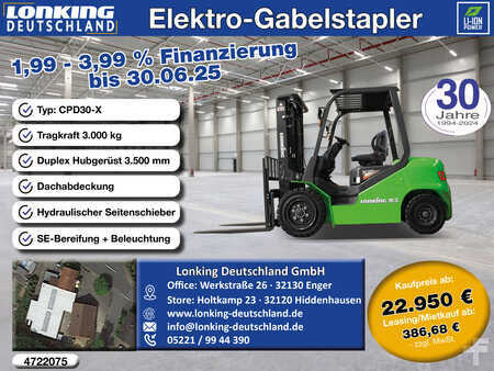 4-wiel elektrische heftrucks 2025  Lonking CPD30-X (1)
