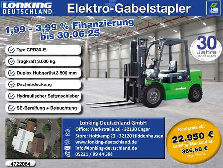 4-wiel elektrische heftrucks 2025  Lonking CPD30-E (1)