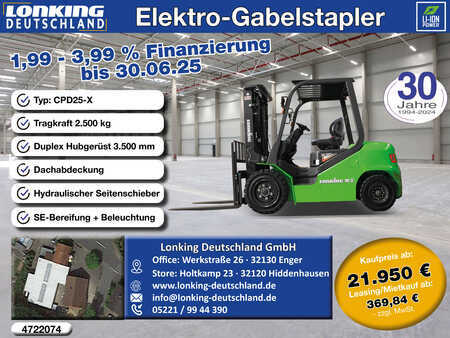 4-wiel elektrische heftrucks 2025  Lonking CPD25-X (1)