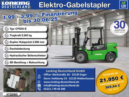 4-wiel elektrische heftrucks 2025  Lonking CPD25-E (1)