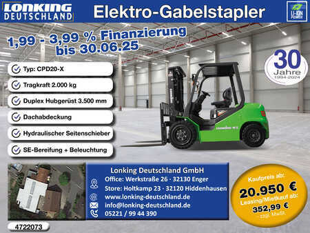 4-wiel elektrische heftrucks 2025  Lonking CPD20-X (1)