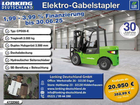 4-wiel elektrische heftrucks 2025  Lonking CPD20-E (1)
