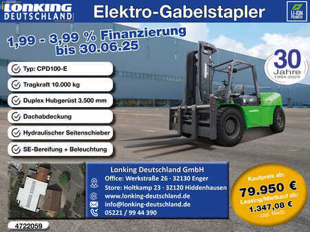 4-wiel elektrische heftrucks 2025  Lonking CPD100-E (1)
