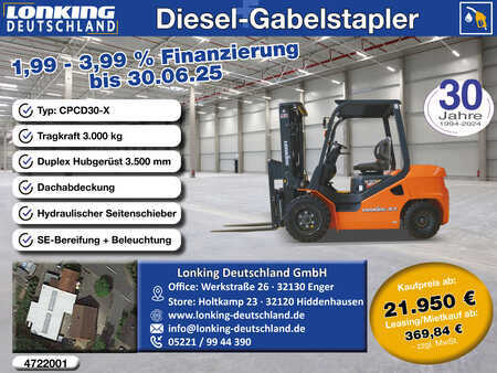 Diesel heftrucks 2025  Lonking CPCD30-X (1)