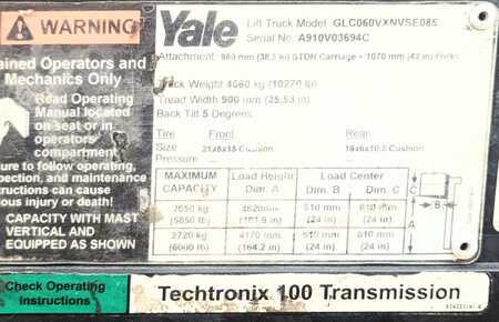 Empilhador a gás 2005  Yale GLC060VXNVS (4)