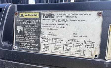 Diesel Forklifts  Yale GDP080VXNCGE090 (5)