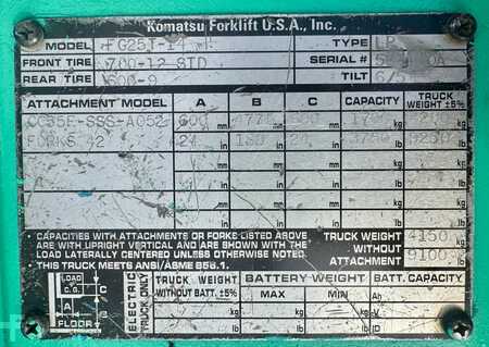 Carretilla elevadora GLP 2006  Komatsu FG25T-14 (4)