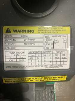 Propane Forklifts 2020  Mitsubishi FG25N5 (5)