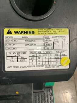 Propane Forklifts 2019  Mitsubishi FG30N5 (5)