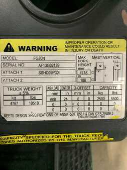 Propane Forklifts 2019  Mitsubishi FG30N5 (5)
