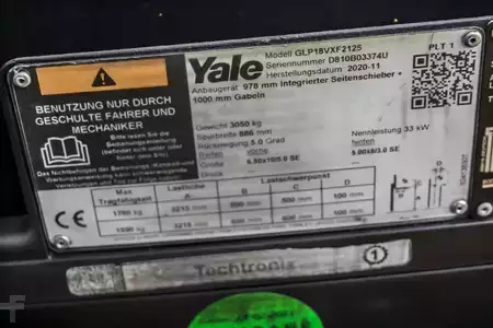 Carretilla elevadora GLP 2020  Yale GLP18 Zinkenverstellgerät 2020 (13)