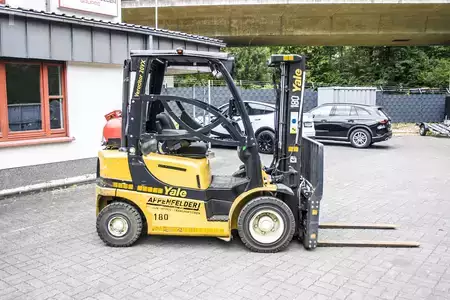 Treibgasstapler 2020  Yale GLP20 Gas Freihub Seitenschieber Zinkelverstellgerät (9)