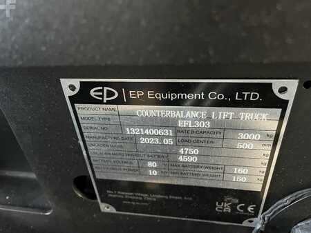 Elektrisk- 4 hjul 2023  EP Equipment EFL303, Triplex, 4800mm, Vollkabine, Lithium (18)